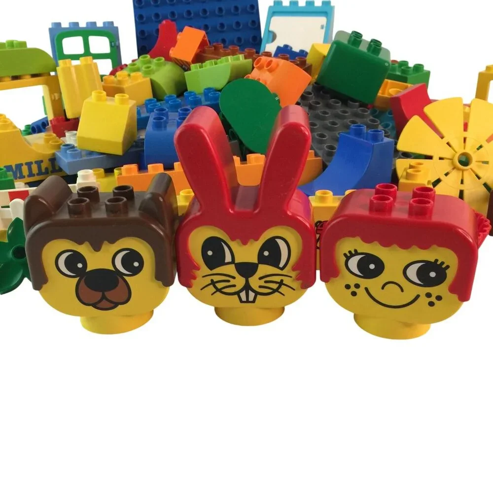 Lego Duplo Building Blocks Lot 180+ Pcs‎ Base Plate Door Window Some Vintage